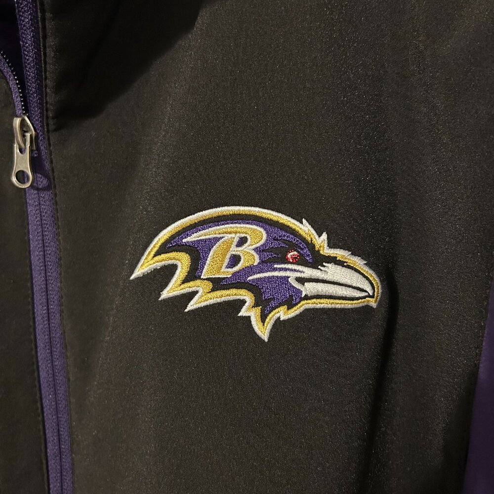 NFL Baltimore‎ Ravens Full Zip Jacket, men's XXL - Picture 9 of 11
